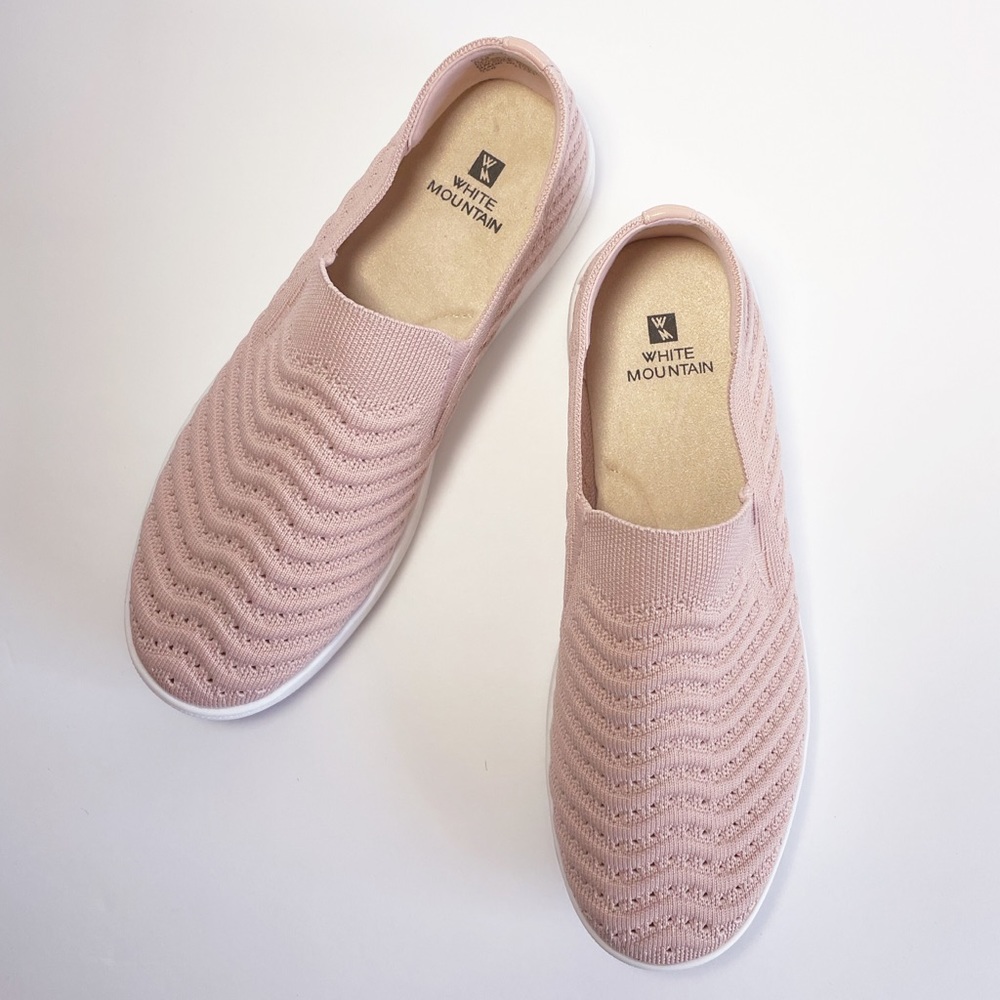 White Mountain Stretch Slip On Sneakers